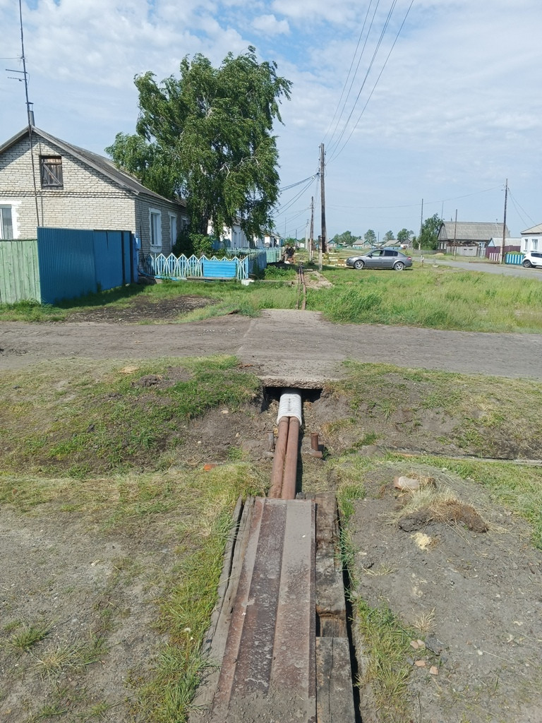 Замена теплотрассы по ул.Мира в с.Козино